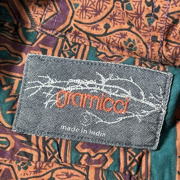 Y2k 2000s Gramicci Retro Anorak Patchwork Jacket Hoodie Mens Small Hawaiian VTG - Picture 4 of 16